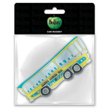 Picture of Beatles Rubber Car Magnet:  Magical Mystery Tour Bus