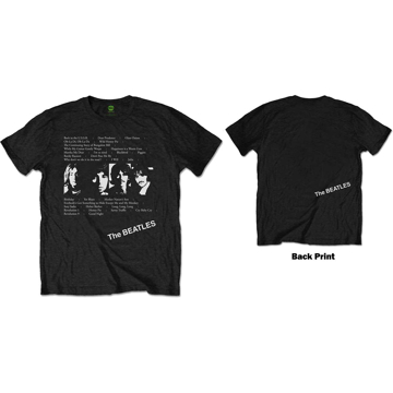 Picture of Beatles Adult T-Shirt: White Album Song Tracks