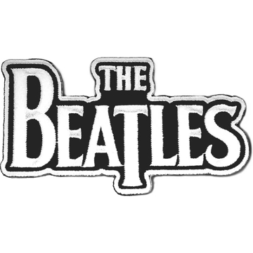 Picture of Beatles Patches: Drop T Logo "White on Black"