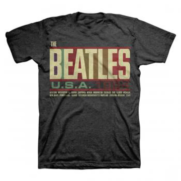 Picture of Beatles Adult T-Shirt: USA Tour 1964