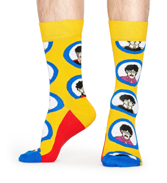 Picture of Beatles Socks: Happy Socks Men's Yellow Submarine Porthole Socks