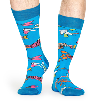 Picture of Beatles Socks: Happy Socks Men's Fish & Whales Socks