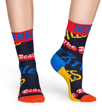 Picture of Beatles Socks: Happy Socks Men's Blue "The Beatles" Socks