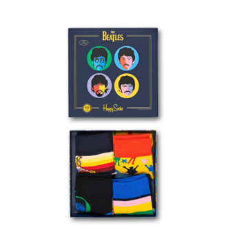 Picture of Beatles Socks: Happy Socks Kid's Box Set 4 Pairs of Socks
