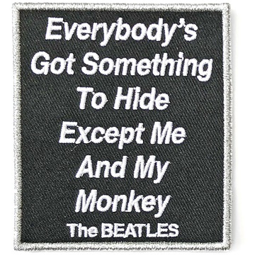 Picture of Beatles Patches: Everybody's Got Something to Hide Except Me and My Monkey - White Album