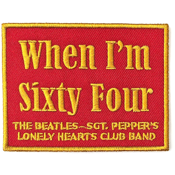 Picture of Beatles Patches: When I'm Sixty Four - Sgt Pepper