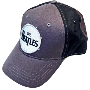 Picture of Beatles Cap: The Beatles Drum Logo Two Tone (Grey Black)