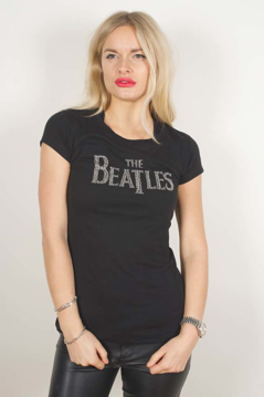 Picture of Beatles T-Shirt: Juniors - Rhinestone Drop Tee 