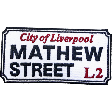 Picture of Beatles Patches: Mathew Street Liverpool Sign