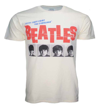 Picture of Beatles Adult T-Shirt: Beatles Here Come The Fabulous Beatles 1964