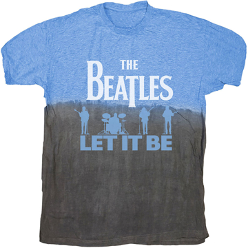Picture of Beatles Adult T-Shirt: Beatles "Let It Be" Dip Dye Split Tee