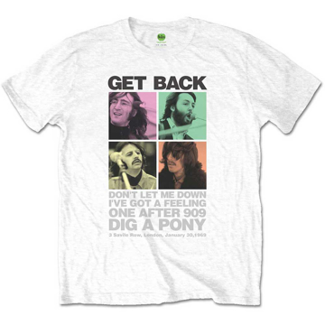 Picture of Beatles Adult T-Shirt: Beatles Get Back Faces