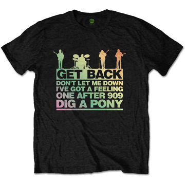 Picture of Beatles Adult T-Shirt: Beatles Get Back Rooftop Savile Color