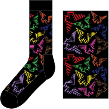 Picture of Beatles Socks: McCartney Wings Unisex Ankle Socks - Black