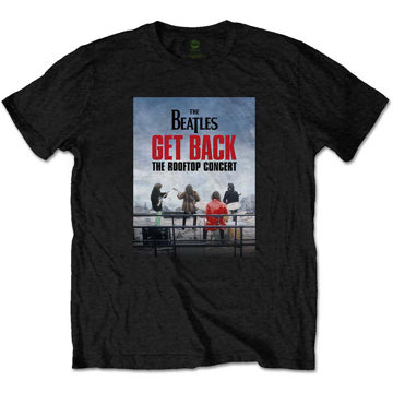 Picture of Beatles Adult T-Shirt: Get Back Rooftop Poster Tee