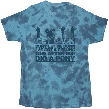 Picture of Beatles Adult T-Shirt: Beatles "Let It Be" Dip Dye Songs Tee