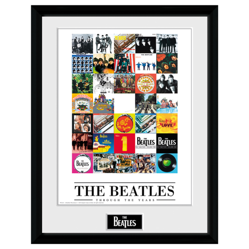 Picture of Beatles ART: Beatles Framed Poster - Through The Years (12 x 16 Print)