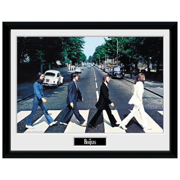 Picture of Beatles ART: Beatles Framed Poster - Abbey Road (12 x 16 Print)