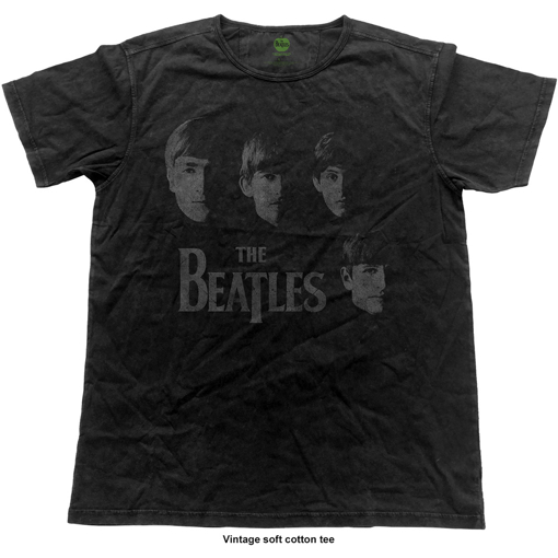 Picture of Beatles Adult T-Shirt: Meet or WIth the Beatles Vintage Black